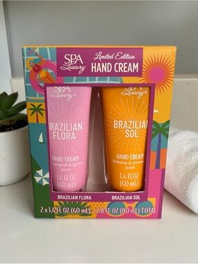 Brazilian Flora & Brazilian Sol Hand Cream Duo - Pink & Orange